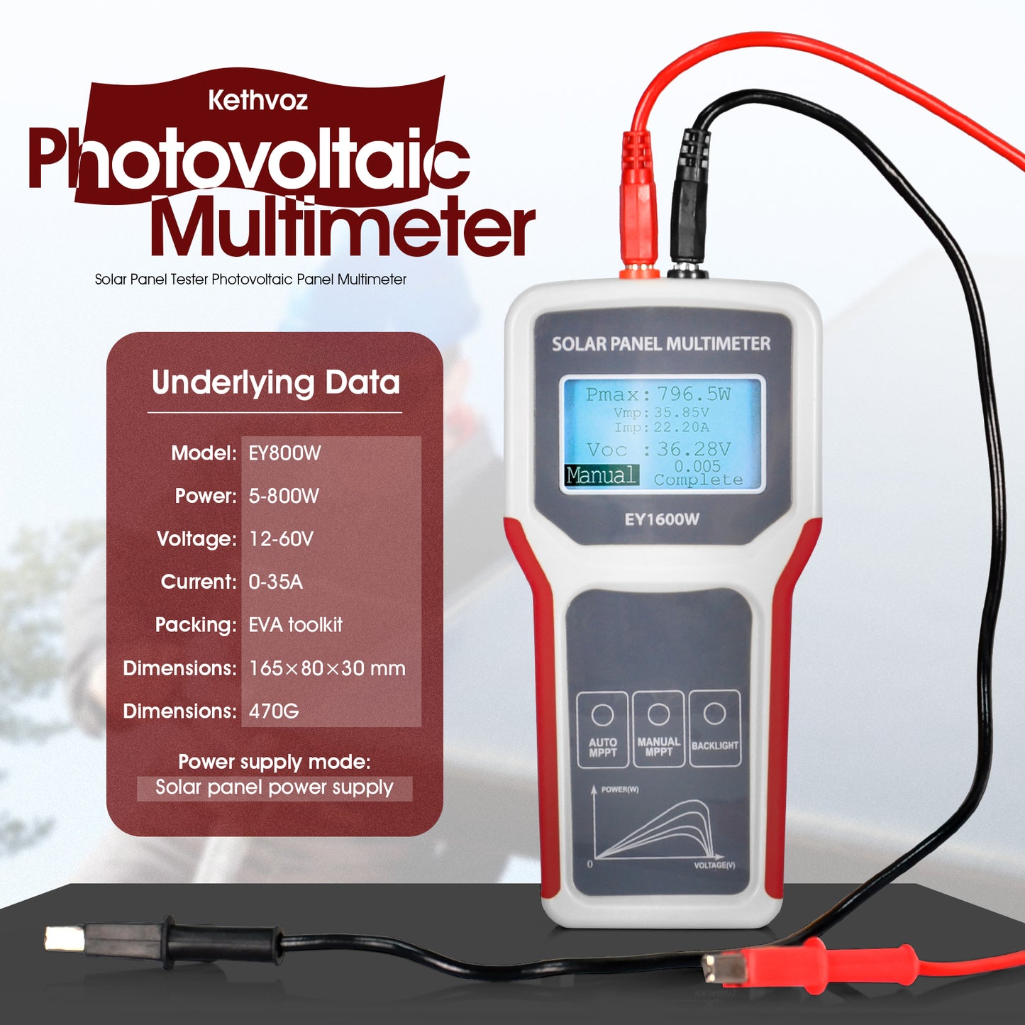 Solar Panel Tester 800W