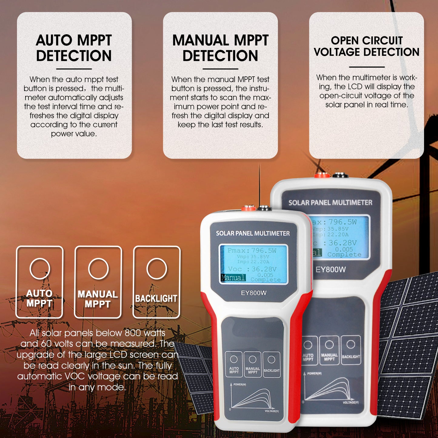 Solar Panel Tester 800W