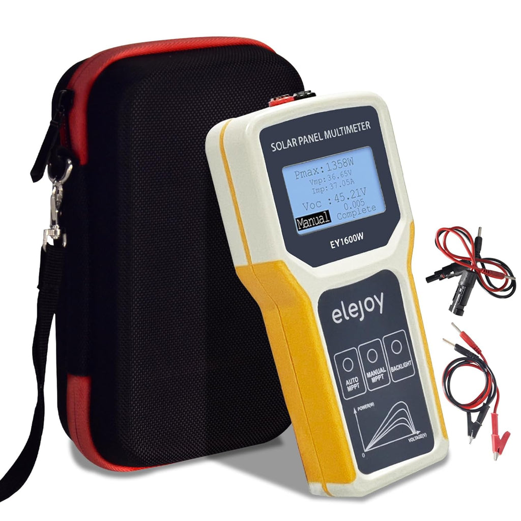 BTMETER BT-EY1600W Solar Panel Tester, 1600W Photovoltaic Panel Multimeter Manual/Auto MPPT Tester with Backlight - btmeter-store