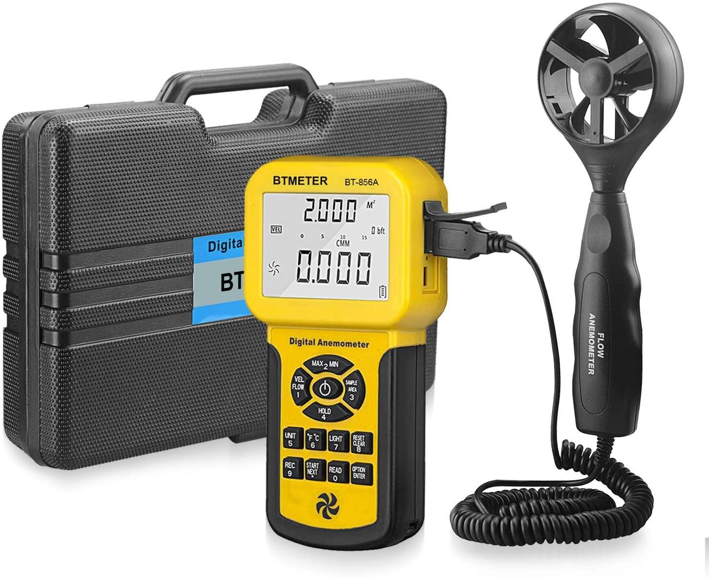 BTMETER BT-856A Digital Vane anemometer USB - btmeter-store