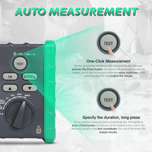 Cargar imagen en el visor de la galería, BT-T0-DY4100-2-B Multifunctional Earth Resistance Tester Solar Voltage Detection Data Hold Function Portable Design