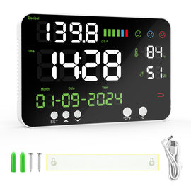 BTMETER BT-7000A 4-in-1 Decibel Meter 30~130dB, Decibel/Temperature/Humidity Meter with Alarm and USB Cable