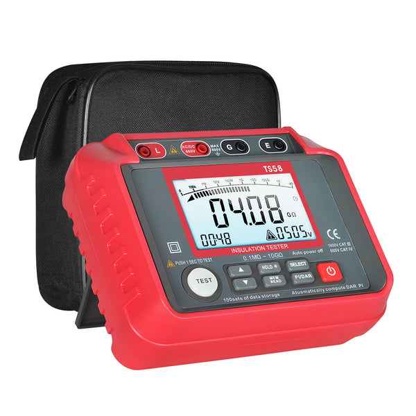 BTMETER BT-T0-TS58 0.1MΩ~20GΩ Digital Insulation Resistance Tester ACV
