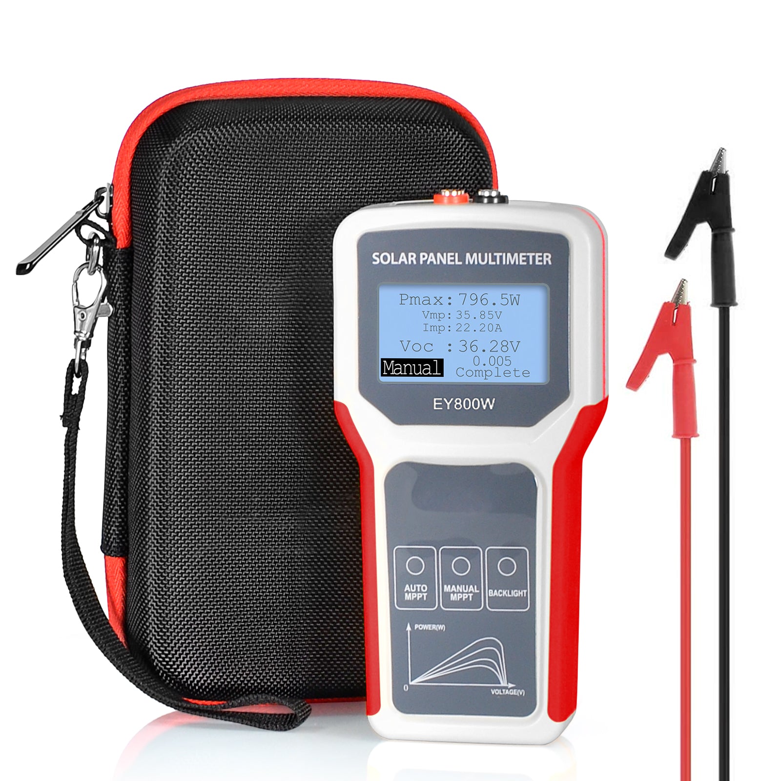 Solar Panel Tester 800W, Smart MPPT Open Circuit Voltage Troubleshooti