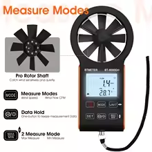 画像をギャラリービューアに読み込む, BESTMETER BT-6000WM-APP Anemometer Bluetooth, Handheld Wind Speed Gauge Meter w/Atmospheric Pressure, Temp, RH, Dew Point Temp