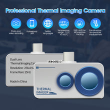 Load image into Gallery viewer, BT-H2F6B Mobile Thermal Imager 256x192 infrared resolution Temperature range: -15°C to 600°C High-temperature alarm support APP analysis