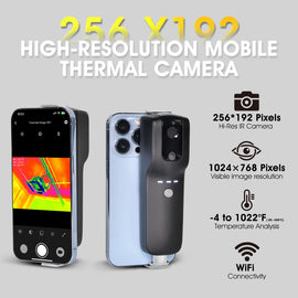 BTMETER BT-951A Smartphone Clip-On Wireless Thermal Imager - 256×192 IR Resolution | Dual-Range (-20°C~550°C) | 10 Color Palettes | WiFi Connectivity