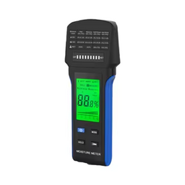BESTMETER BT-5000N Multifunctional Moisture Meter - Features LED Indicators, Drying and Humidity Symbols, Flashlight Function, and Multiple Measurement Modes