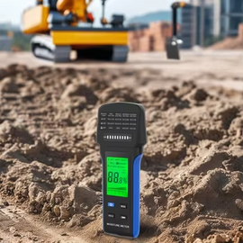 BESTMETER BT-5000N Multifunctional Moisture Meter - Features LED Indicators, Drying and Humidity Symbols, Flashlight Function, and Multiple Measurement Modes