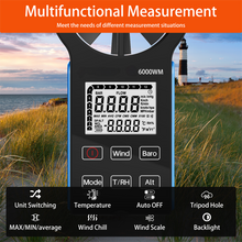 画像をギャラリービューアに読み込む, BTMETER BT-6000WM Portable Wind Speed Measurement; Atmospheric Pressure Measurement Anemometer Meteorological Instruments