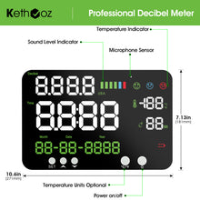 Load image into Gallery viewer, BTMETER BT-7000A 4-in-1 Decibel Meter 30~130dB, Decibel/Temperature/Humidity Meter with Alarm and USB Cable