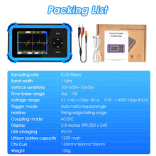 Load image into Gallery viewer, BT-1M Handheld Oscilloscope 1 MHz bandwidth 8.33 Msps sampling rate 2.8-inch display Portable digital oscilloscope