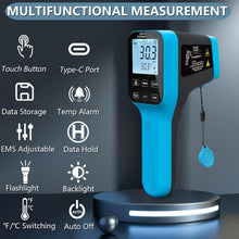 Load image into Gallery viewer, BT-1600B-APP Smart Infrared Thermometer – Non-Contact Laser Temperature Gun with Bluetooth Connectivity, Adjustable Emissivity, -50°C to 1600°C Range, and Mobile App Integration for Remote Monitoring