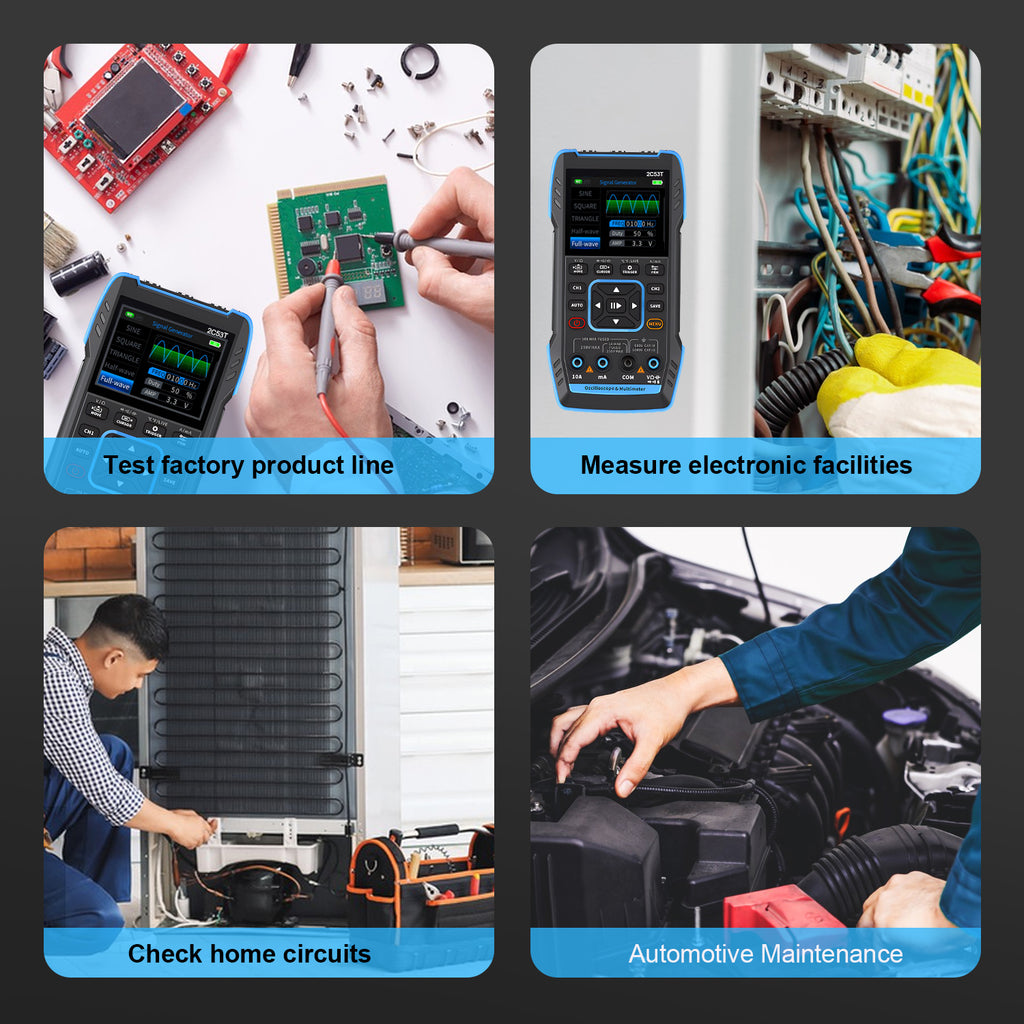 BT-T7-2C53T-B 50MHz bandwidth oscilloscope + auto-ranging multimeter + 3V signal generator