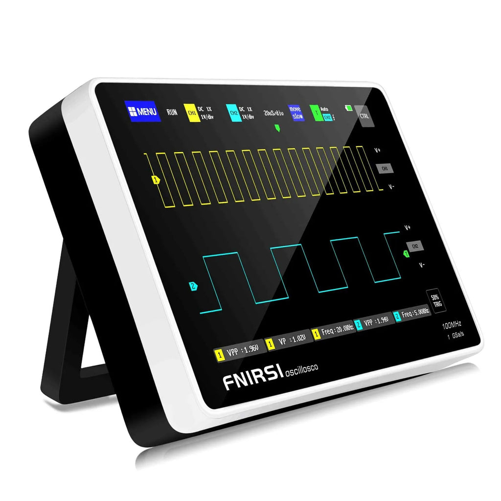 Flat-panel Digital Oscilloscope with 2 Channels, 100Mhz Bandwidth, 1GSa/s Sampling Rate