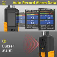 Cargar imagen en el visor de la galería, TC-8100+ PM2.5 Detector – 6-Channel Particle Counter with 0.3~10μm, PM2.5/PM10, Temperature &amp; Humidity, 999 Data Logs, 3.2" TFT Display, Rechargeable Battery