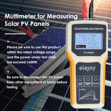 Charger l&#39;image dans la galerie, BTMETER BT-EY1600W Solar Panel Tester, 1600W Photovoltaic Panel Multimeter Manual/Auto MPPT Tester with Backlight - btmeter-store