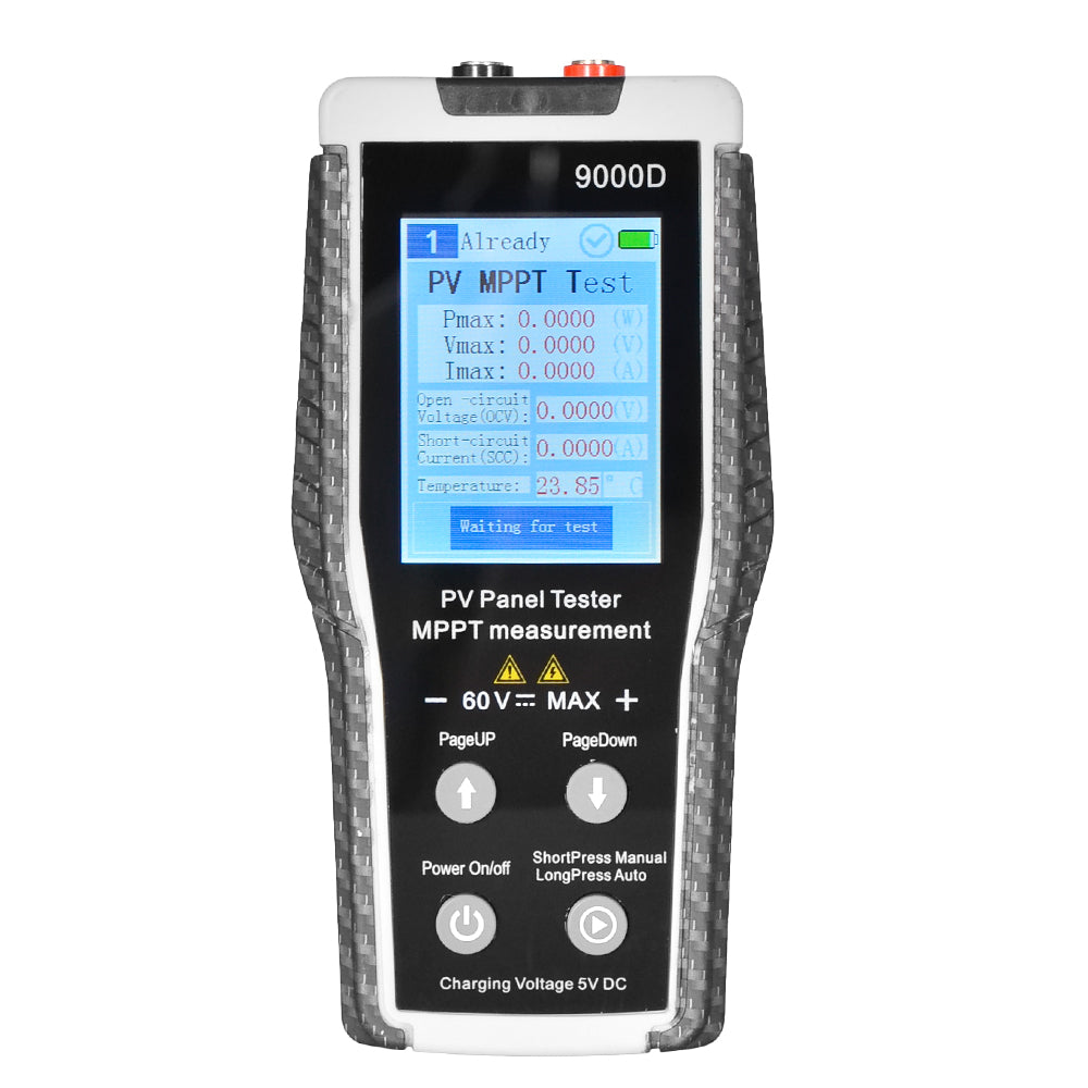 BT-9000D Photovoltaic Panel Tester - Professional MPPT Tester for Solar Panels, Measures Max Power (Pmax)/Voltage (Vmax)/Current (Imax), 5-800W Range