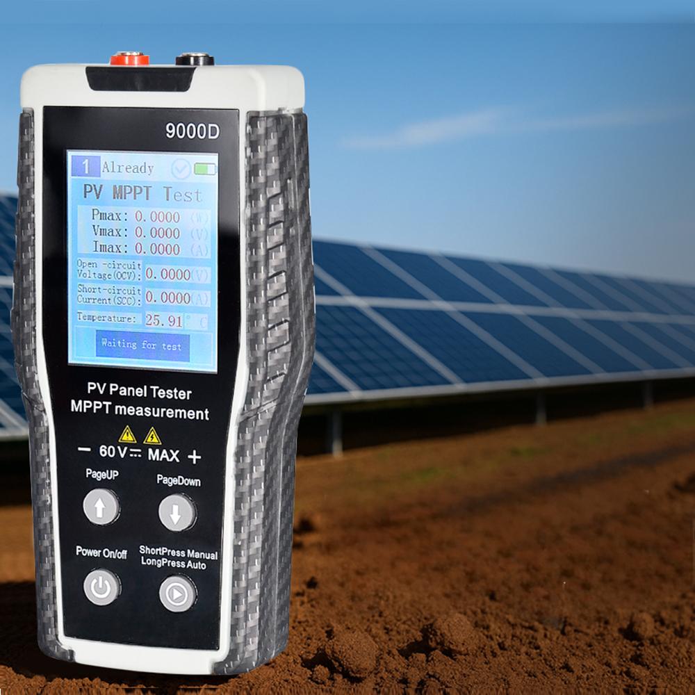 BT-9000D Photovoltaic Panel Tester - Professional MPPT Tester for Solar Panels, Measures Max Power (Pmax)/Voltage (Vmax)/Current (Imax), 5-800W Range