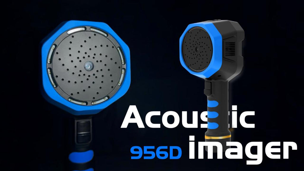 Handheld Acoustic Imager – 64-Channel Ultrasonic Leak Detector & Partial Discharge Tester with 12MP Camera, 2kHz~100kHz, WiFi/Bluetooth, Gas Leak Estimation