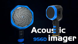 Handheld Acoustic Imager – 64-Channel Ultrasonic Leak Detector & Partial Discharge Tester with 12MP Camera, 2kHz~100kHz, WiFi/Bluetooth, Gas Leak Estimation