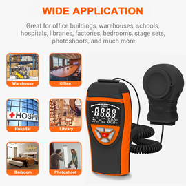 BT-8801C High accuracy, fast response and low power consumption Measuring range 1-400,000 Lux illuminance meter