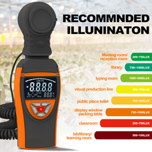 Cargar imagen en el visor de la galería, BT-8801C High accuracy, fast response and low power consumption Measuring range 1-400,000 Lux illuminance meter