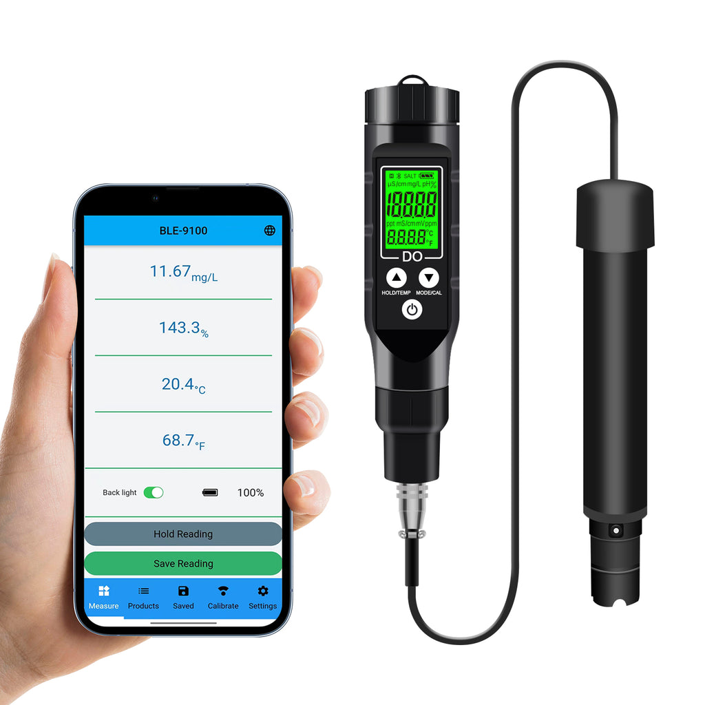 BT-BLE-9100 Portable High-Precision Dissolved Oxygen Meter  Quick Response · Auto Calibration · Dual Temperature Units