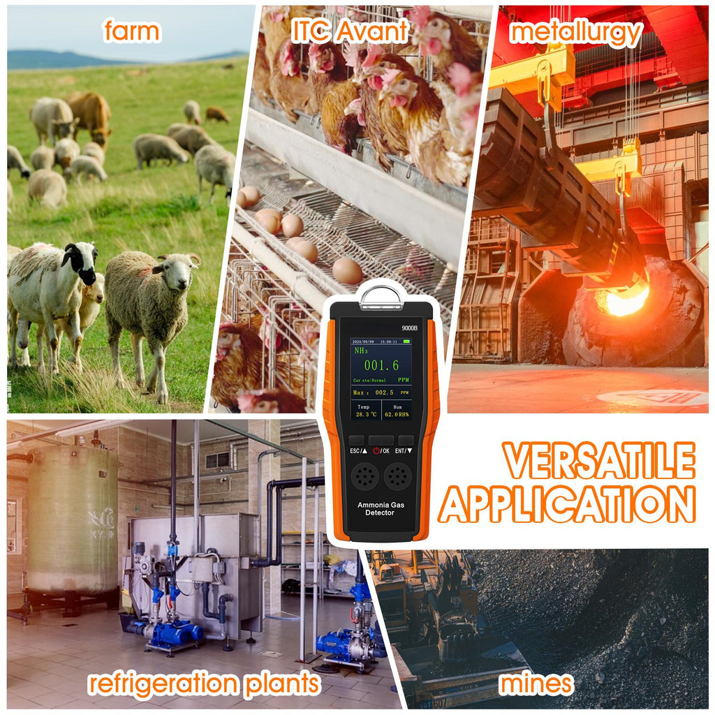 BTMETER BT-9000B Highly Accurate Measuring Range 0-100ppm Continuous Quantitative Ammonia Detector