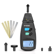 画像をギャラリービューアに読み込む, BT-DT-6236C High-Precision Contact Tachometer RPM Range: 0.5–19,999 Metric/Imperial Dual Display Portable Mechanical Speed Gauge