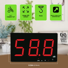 Load image into Gallery viewer, BT-T4-SW525A Professional Portable Digital Sound Level Meter｜30-130dB Wide Range｜A-Weighted FAST Response｜Audible and Visual Alarms｜Industrial Environmental Noise Monitor