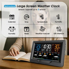 Load image into Gallery viewer, BT-T7-FJ3390TY-EU Smart WiFi Weather Station Indoor/Outdoor Thermometer and Hygrometer With Barometric Pressure and Wind Speed Monitoring Multi-Sensor Support