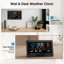 Load image into Gallery viewer, BT-T7-FJ3390TY-EU Smart WiFi Weather Station Indoor/Outdoor Thermometer and Hygrometer With Barometric Pressure and Wind Speed Monitoring Multi-Sensor Support