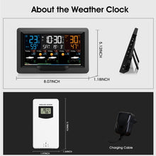 Load image into Gallery viewer, BT-T7-FJ3390TY-EU Smart WiFi Weather Station Indoor/Outdoor Thermometer and Hygrometer With Barometric Pressure and Wind Speed Monitoring Multi-Sensor Support