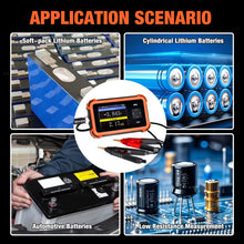 Cargar imagen en el visor de la galería, BT-T9-PBRM Precision Battery Internal Resistance Tester｜1kHz AC Method｜Four-Wire Kelvin Clamp｜0.5% High Accuracy｜0-100Ω/±110V Dual Measurement｜Type-C Charging Portable Model