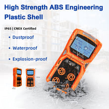 Carregar imagem no visualizador da galeria, T0-ADKS-4 Four-in-one gas detector Detects combustible gases/oxygen/CO/H₂S Audible and visual vibration alarm Explosion-proof design Portable