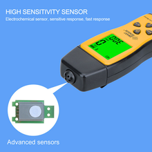 Carregar imagem no visualizador da galeria, BT-T0-AS8700A High-Precision Carbon Monoxide Detector Range: 0–1000 ppm 200 ppm automatic alarm Data hold function Portable CO concentration monitoring