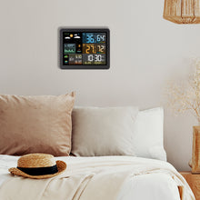 画像をギャラリービューアに読み込む, HP-T7-3566M Professional Multi-Function Wireless Weather Station: Indoor/Outdoor Temperature and Humidity Monitoring Includes Barometric Pressure Trend and Weather Forecast Dual Alarm Clock Moon Phase and Tide Display