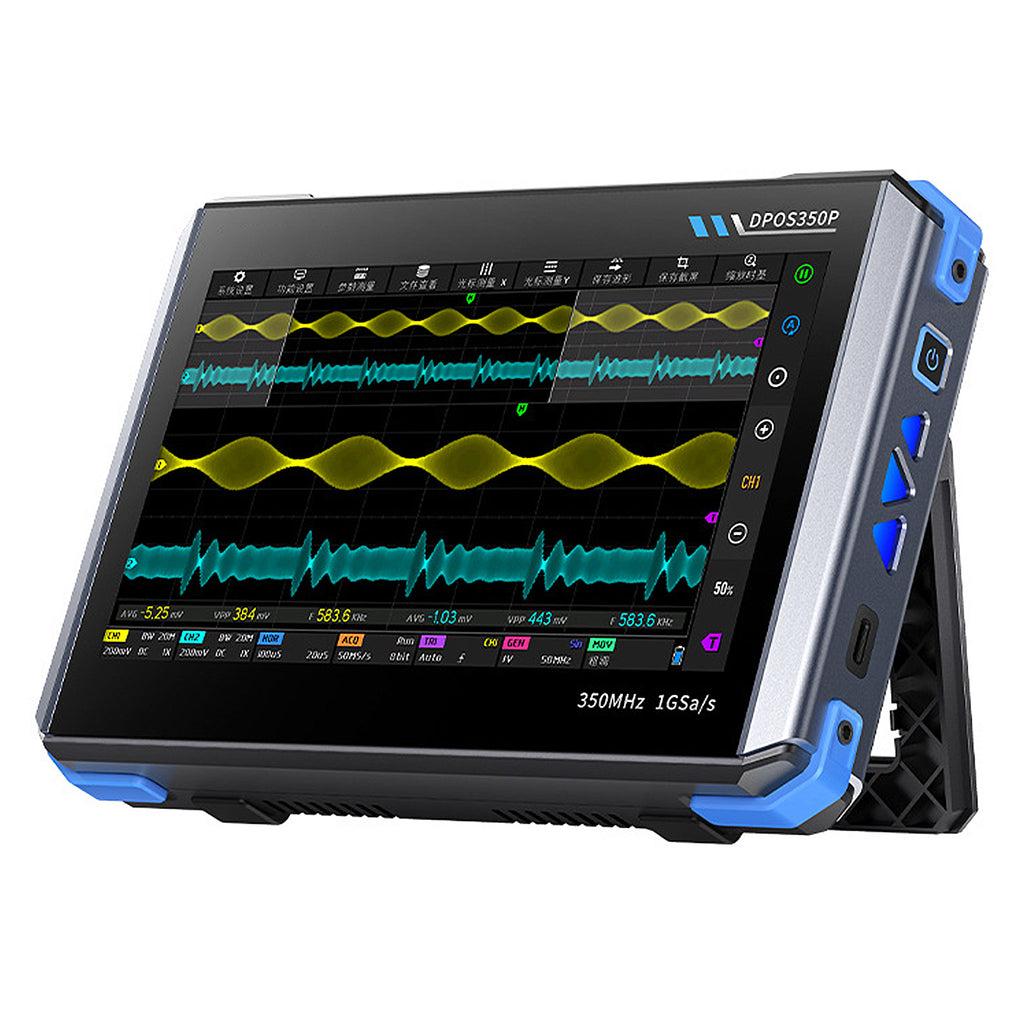 BT-DPOS350P 7-inch IPS Touchscreen Portable Electrical Signal Meter - Dual Probe/Multi-Language Support/8000mAh Long Battery Life/Air-Cooled Heat Dissipation
