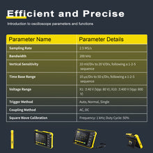 画像をギャラリービューアに読み込む, BT-DSO152-B Handheld Oscilloscope Features built-in 1kHz calibration and signal generator Powered by lithium battery