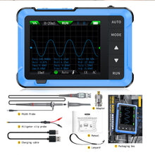 Charger l'image dans la galerie, BT-T7-DSO510 Portable Dual-Function Oscilloscope 10MHz bandwidth, 48MSa/s sampling rate Built-in multi-waveform signal generator 2.8-inch colour display
