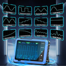 Charger l'image dans la galerie, BT-T7-DSO510 Portable Dual-Function Oscilloscope 10MHz bandwidth, 48MSa/s sampling rate Built-in multi-waveform signal generator 2.8-inch colour display