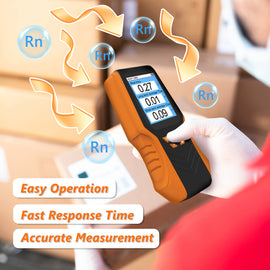 HP-T9-DM68R High-Efficiency Precise Radon Gas Detector Ionisation Technology: 1.5-Second Rapid Sampling LCD Display: Real-Time/Average Concentration Portable for Domestic Use