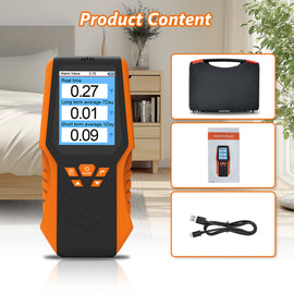 HP-T9-DM68R High-Efficiency Precise Radon Gas Detector Ionisation Technology: 1.5-Second Rapid Sampling LCD Display: Real-Time/Average Concentration Portable for Domestic Use