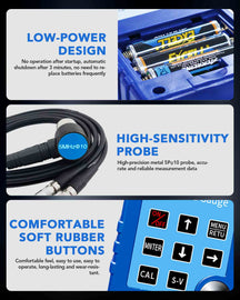 HP-T9-DR83S High-Precision Ultrasonic Thickness Gauge 0.9–300mm Colour Screen Portable Standard/Microcrystalline/High-Temperature Probes Optional