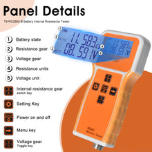 Load image into Gallery viewer, BT-T9-RC3563-B High-Precision Battery Internal Resistance Tester 1μΩ to 200Ω / 0.1mV to 100V Handheld Resistance Voltmeter