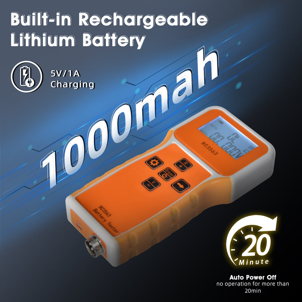 BT-T9-RC3563-B High-Precision Battery Internal Resistance Tester 1μΩ to 200Ω / 0.1mV to 100V Handheld Resistance Voltmeter