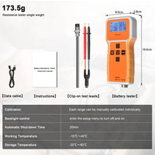 Load image into Gallery viewer, BT-T9-RC3563-B High-Precision Battery Internal Resistance Tester 1μΩ to 200Ω / 0.1mV to 100V Handheld Resistance Voltmeter