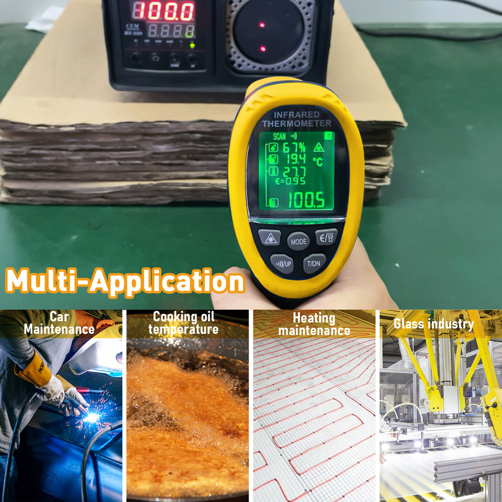 BTMETER BT-985E Infrared Thermometer -58℉~1472℉ (-50℃~800℃) - btmeter-store