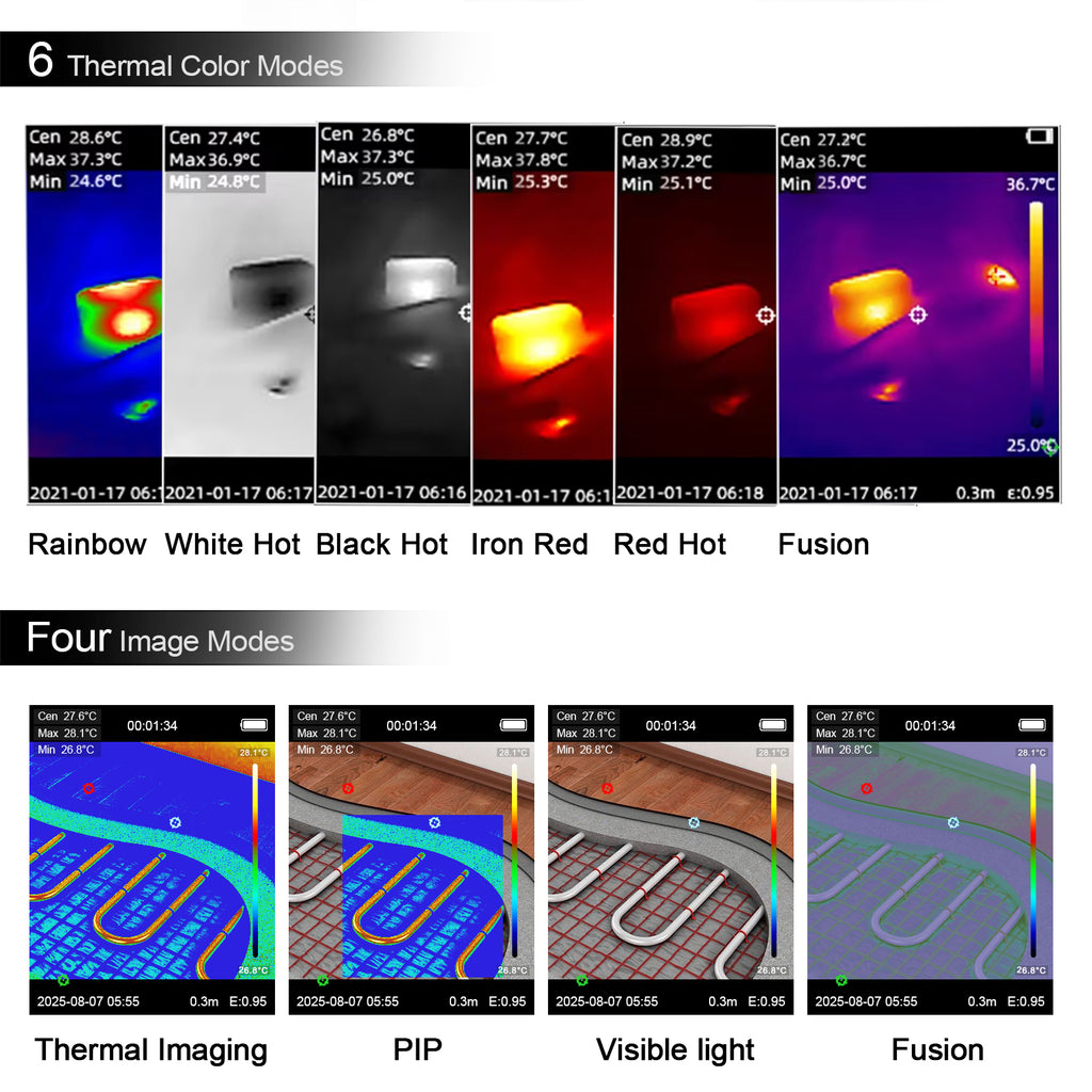 BT-YXI96Pro Professional-Grade No-Focus Handheld Thermal Imager | 96×96 High-Sensitivity Infrared Sensor | Center/Highest/Lowest Three-Point Temperature Measurement | IP54 Protection Rating | 9-Hour Extended Battery Life
